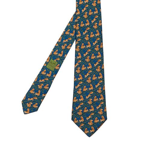 hermes squirrel tie|hermes silk square ties.